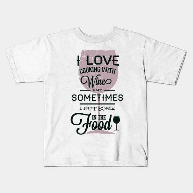 Mmmmm wine Kids T-Shirt by SerialWordAbuser